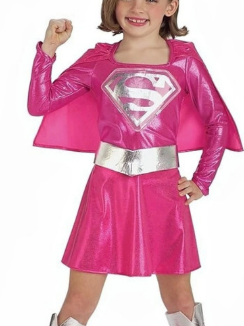 Rubie's DC Comics Pink Supergirl Costume Girls Small